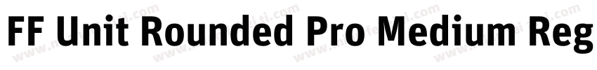 FF Unit Rounded Pro Medium Regular字体转换